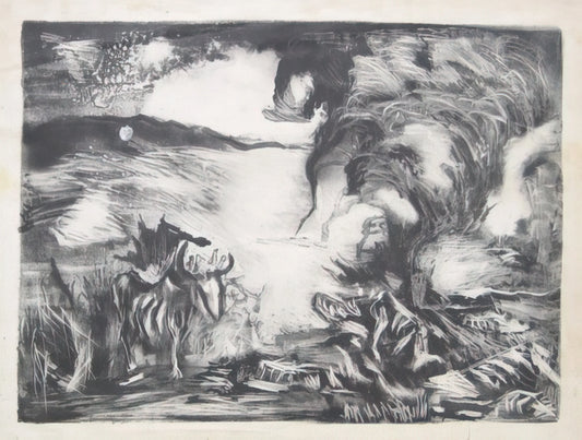 Abstract Painting by Jackson Pollock: A Definitive Guide to His Revolutionary Drip Technique - LANDSCAPE WITH STEER 1937 1 by Jackson Pollock