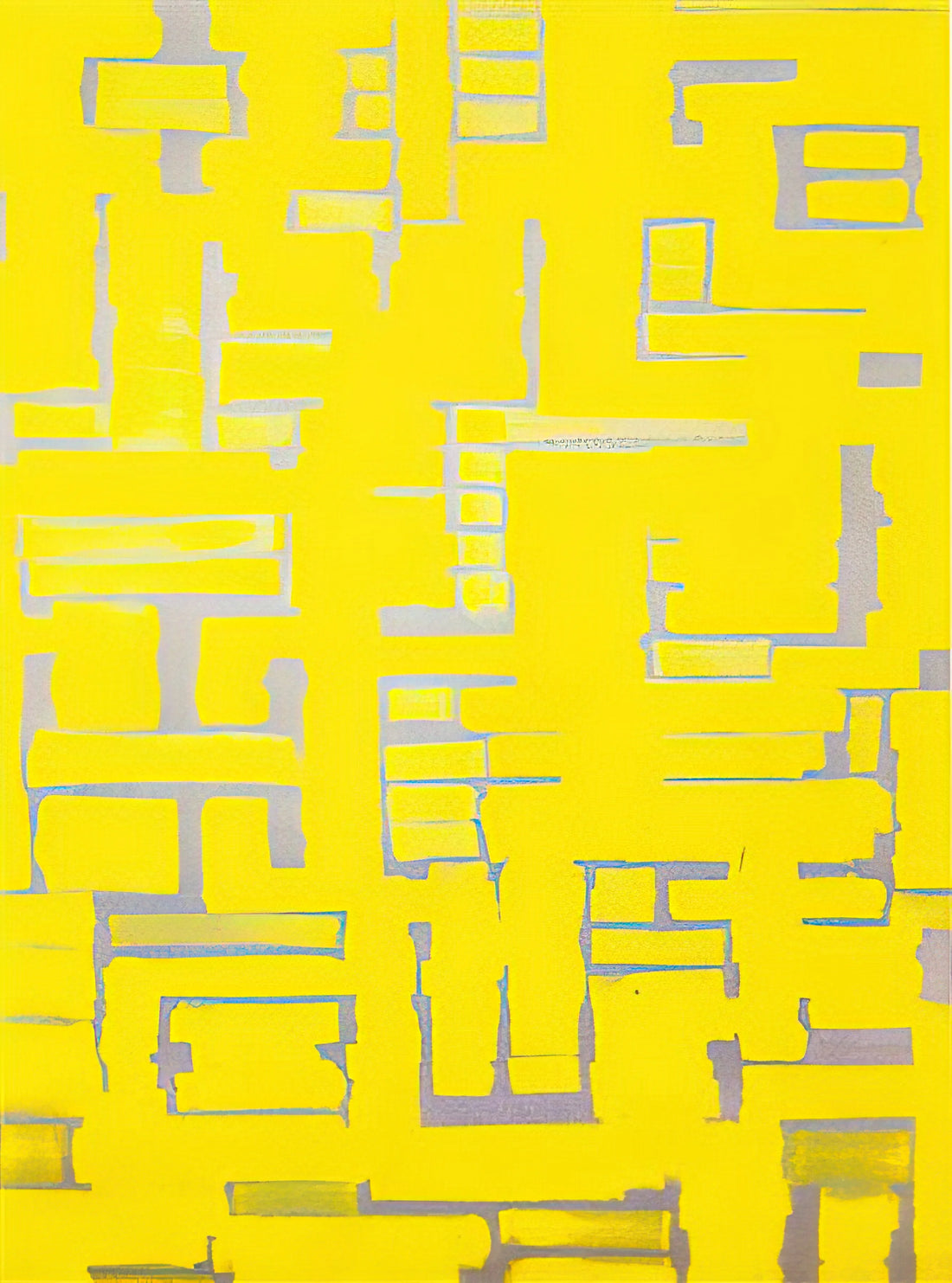 Ad Reinhardt Painting: The Radical Minimalism of the Ultimate Black Canvas - Untitled Yellow and White - 1950 by Ad Reinhardt