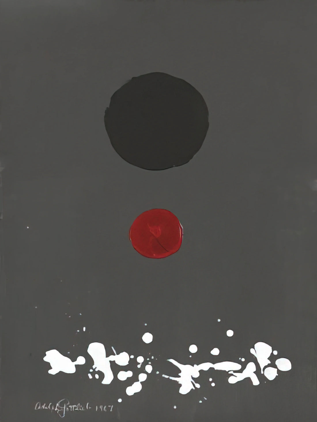 Adolph Gottlieb: The Abstract Expressionist Pioneer of Pictographs and Bursts - Untitled - 1967 by Adolph Gottlieb