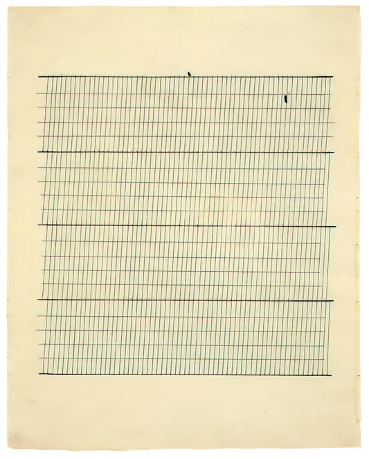 Agnes Martin Abstract: The Silent Geometry of Transcendental Minimalism - Aspiration by Agnes Martin