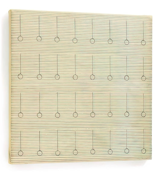 Agnes Martin's Last Painting: A Contemplative Finale to a Life of Quiet Mastery - Drops by Agnes Martin