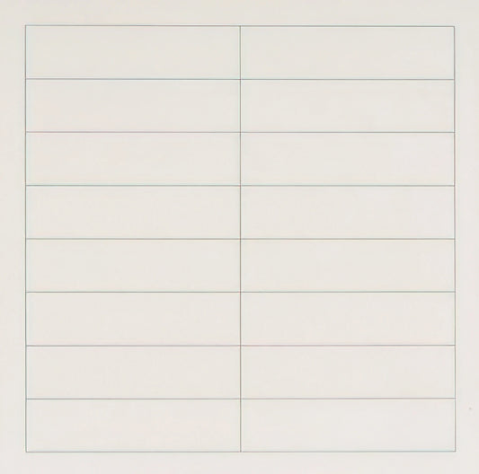 Agnes Martin's Most Famous Painting: A Journey into Minimalist Transcendence - On a clear day, #2 by Agnes Martin