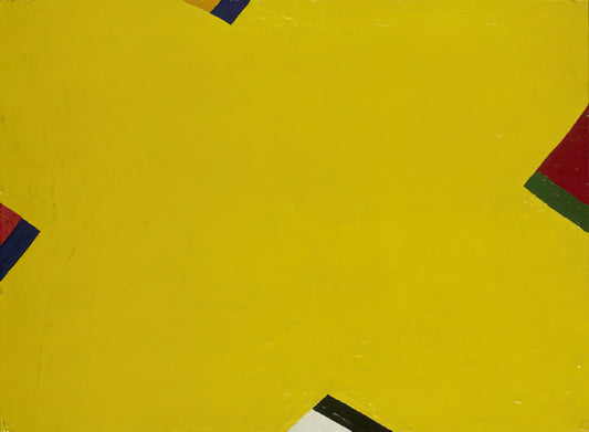 Al Held Brushed Aluminum Print: A Definitive Guide to the Abstract Master's Metallic Legacy - Yellow by Al Held