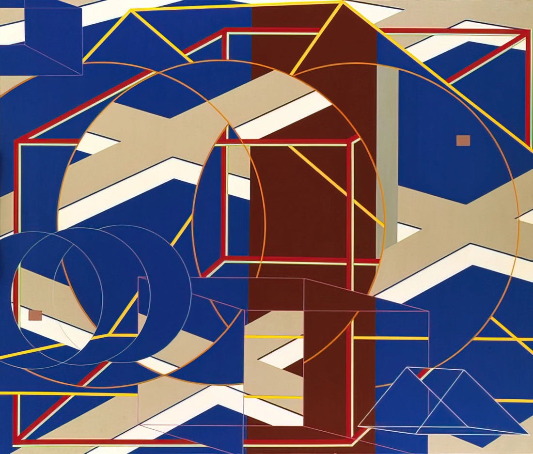 Al Held Posters: Exploring the Geometric Mastery of an Abstract Expressionist Pioneer - C-B-1 by Al Held