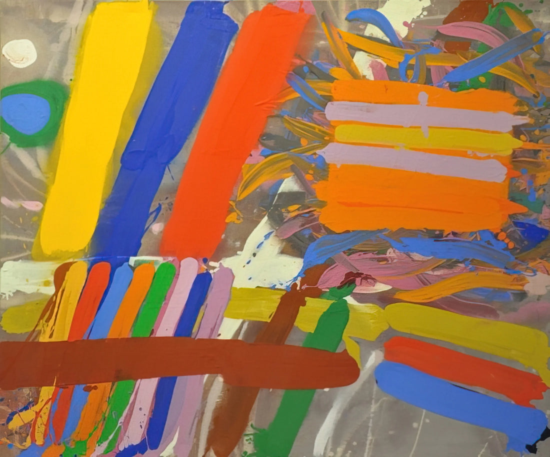 Albert Irvin: The British Abstract Painter of Joyful Color and Dynamic Expression - Woolhara - 1986 by Albert Irvin