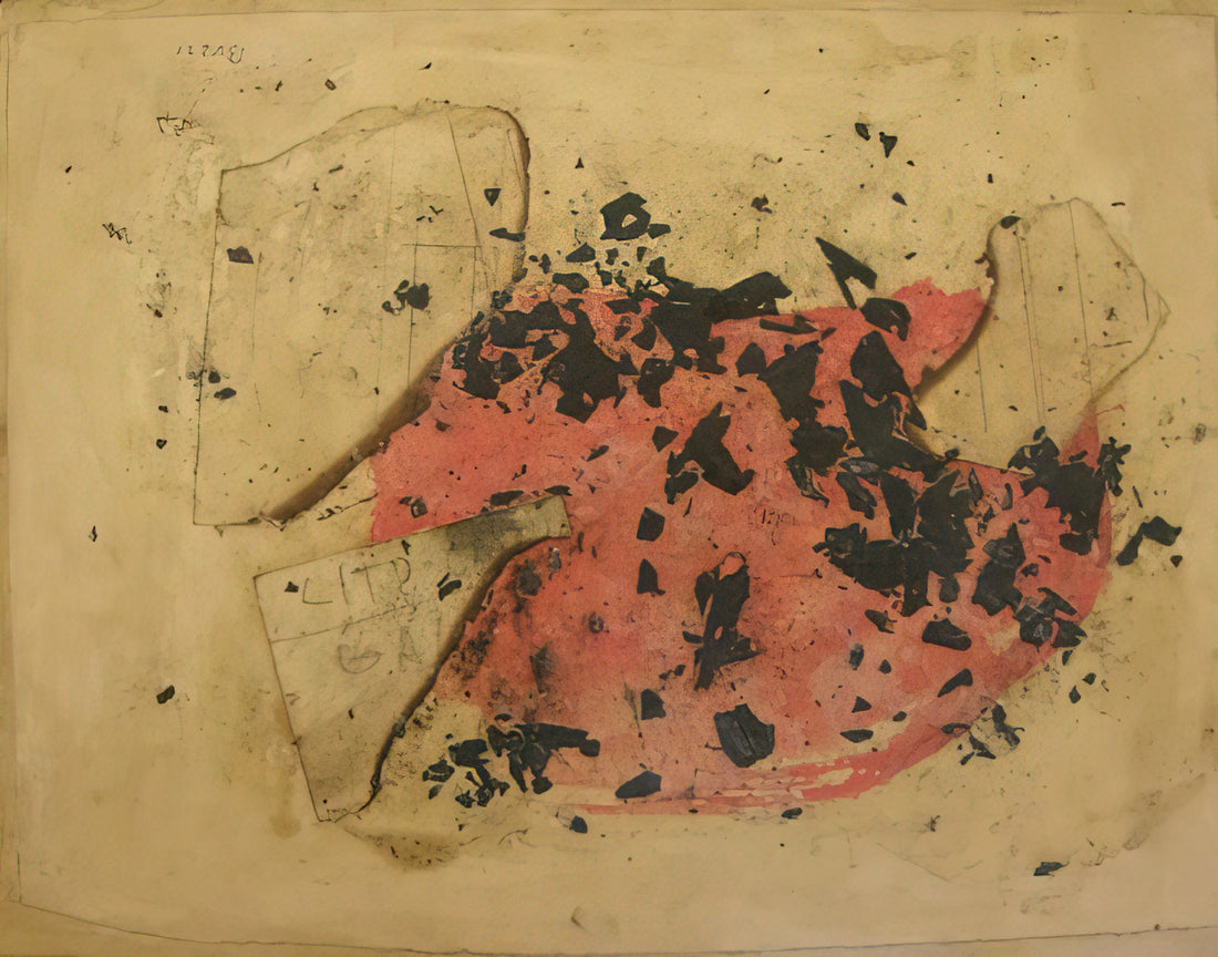 Alberto Burri Art: The Radical Materialism of Post-War Italian Abstraction - Combustione - 1957 by Alberto Burri