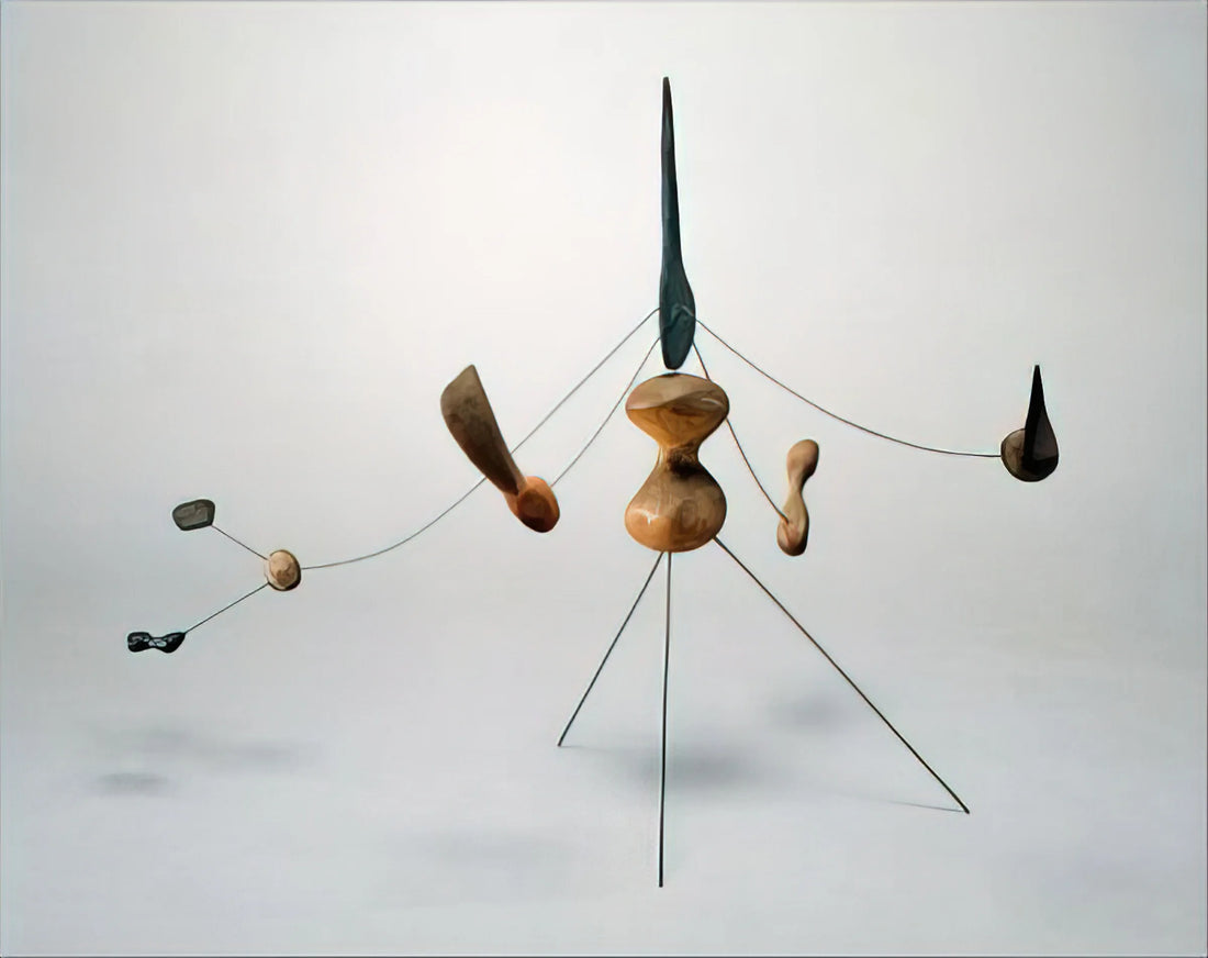 Alexander Calder Brushed Aluminum Print: The Modernist's Kinetic Legacy in Metal - CONSTELLATION 1942 by Alexander Calder
