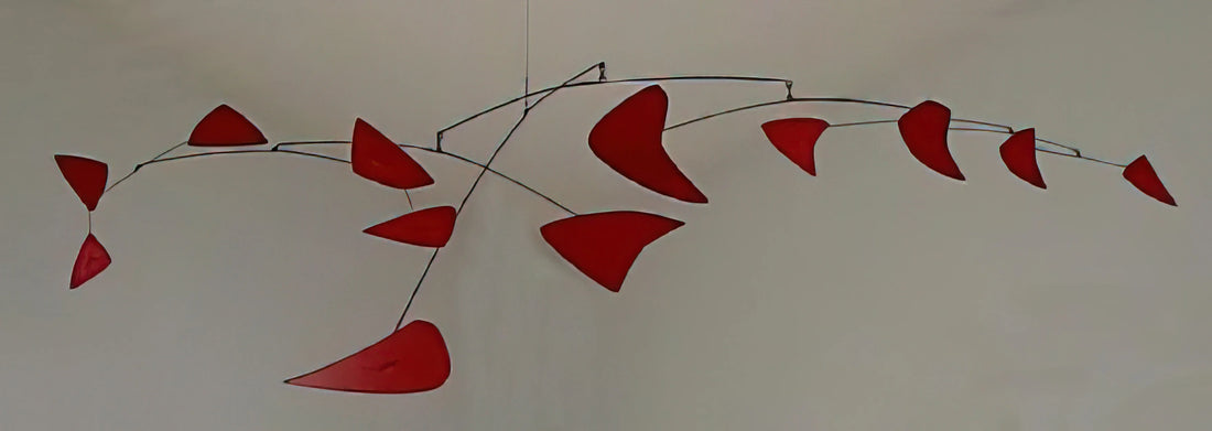 Alexander Calder's Circus Prints: A Whimsical Journey Through Modernist Motion - RED MOBILE 1956 by Alexander Calder