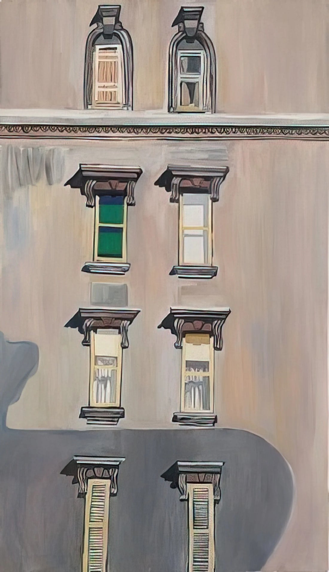 Alice Neel Self Portrait at 80: A Masterpiece of Unflinching Honesty - Windows no. 2 by Alice Neel