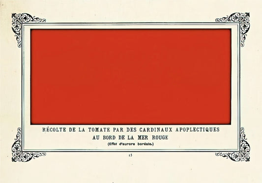 Alphonse Allais Posters: The Absurdist Humor and Artistic Legacy of France's Forgotten Satirist - Apoplectic Cardinals Harvesting Tomatoes on the Shore of the Red Sea Study of the Aurora Borealis by Alphonse Allais