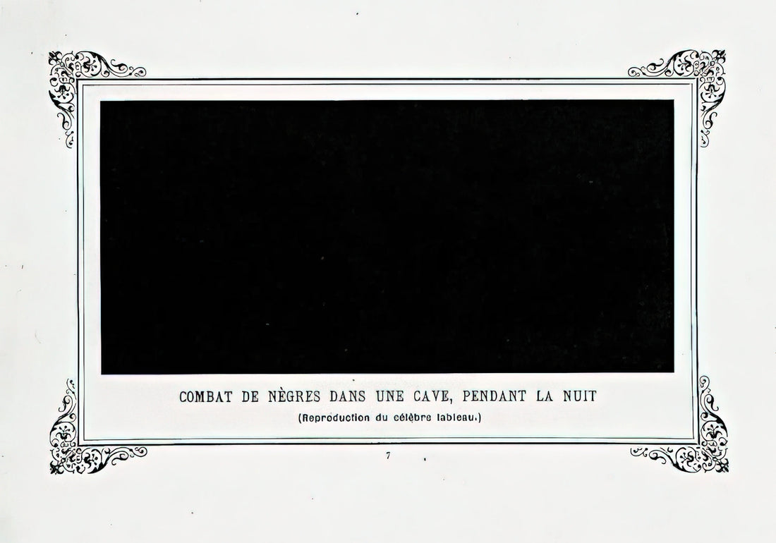 Alphonse Allais Print: The Art of Absurdist Humor and Avant-Garde Satire - Negroes Fighting in a Tunnel by Night by Alphonse Allais