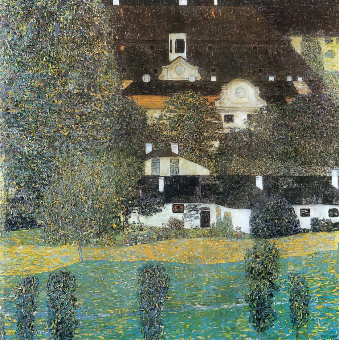 Altmann Klimt: The Enduring Legacy of Gustav Klimt's Masterpieces and Their Modern Resonance - SCHLOSS KAMMER AM ATTERSEE II 1909 by Gustav Klimt