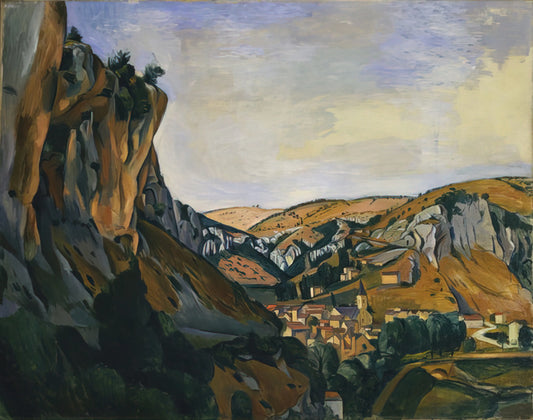 Andre Derain Framed Canvas Print: A Collector's Guide to Fauvist Masterpieces - VALLEY OF THE LOT AT VERS 1912 by Andre Derain