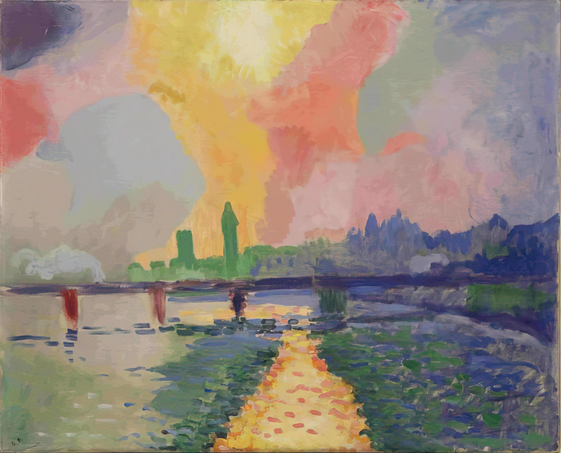 André Derain: The Fauvist Pioneer Who Redefined Color in Modern Art - CHARING CROSS BRIDGE LONDON 1906 by Andre Derain