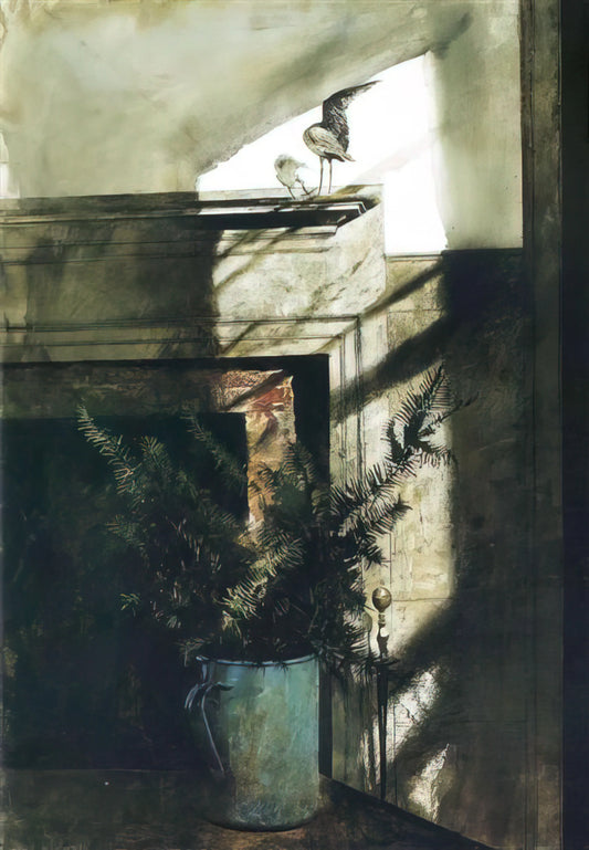Andrew Wyeth Afternoon: The Quiet Drama of Light and Memory in American Realism - BIRD IN THE HOUSE by Andrew Wyeth