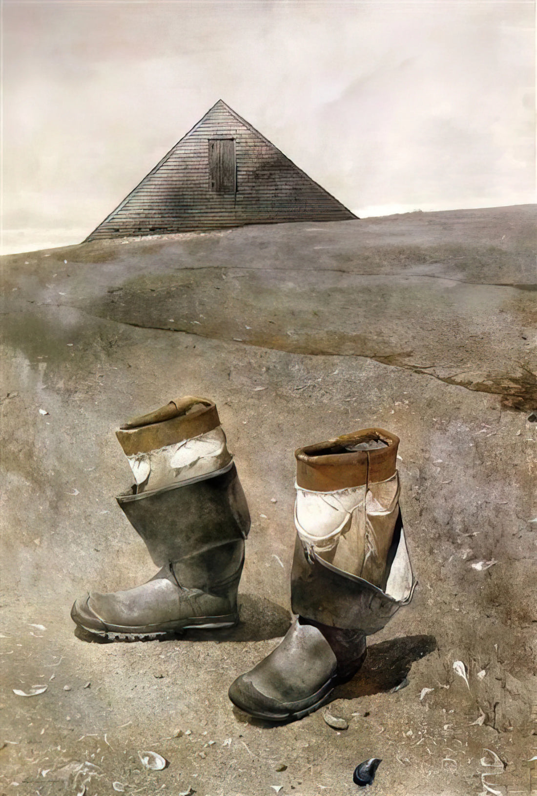 Andrew Wyeth Framed: A Curator's Guide to Preserving and Presenting an American Master - SEA BOOTS by Andrew Wyeth