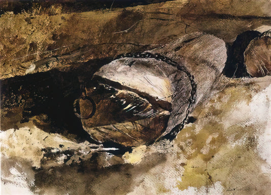 Andrew Wyeth Reproduction Prints: A Collector's Guide to Authentic Artistry - LOG CHAIN by Andrew Wyeth