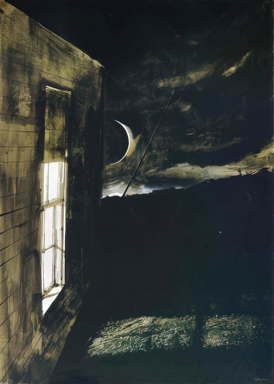 Andrew Wyeth's Early October: A Masterpiece of American Realism - CRESCENT MOON by Andrew Wyeth