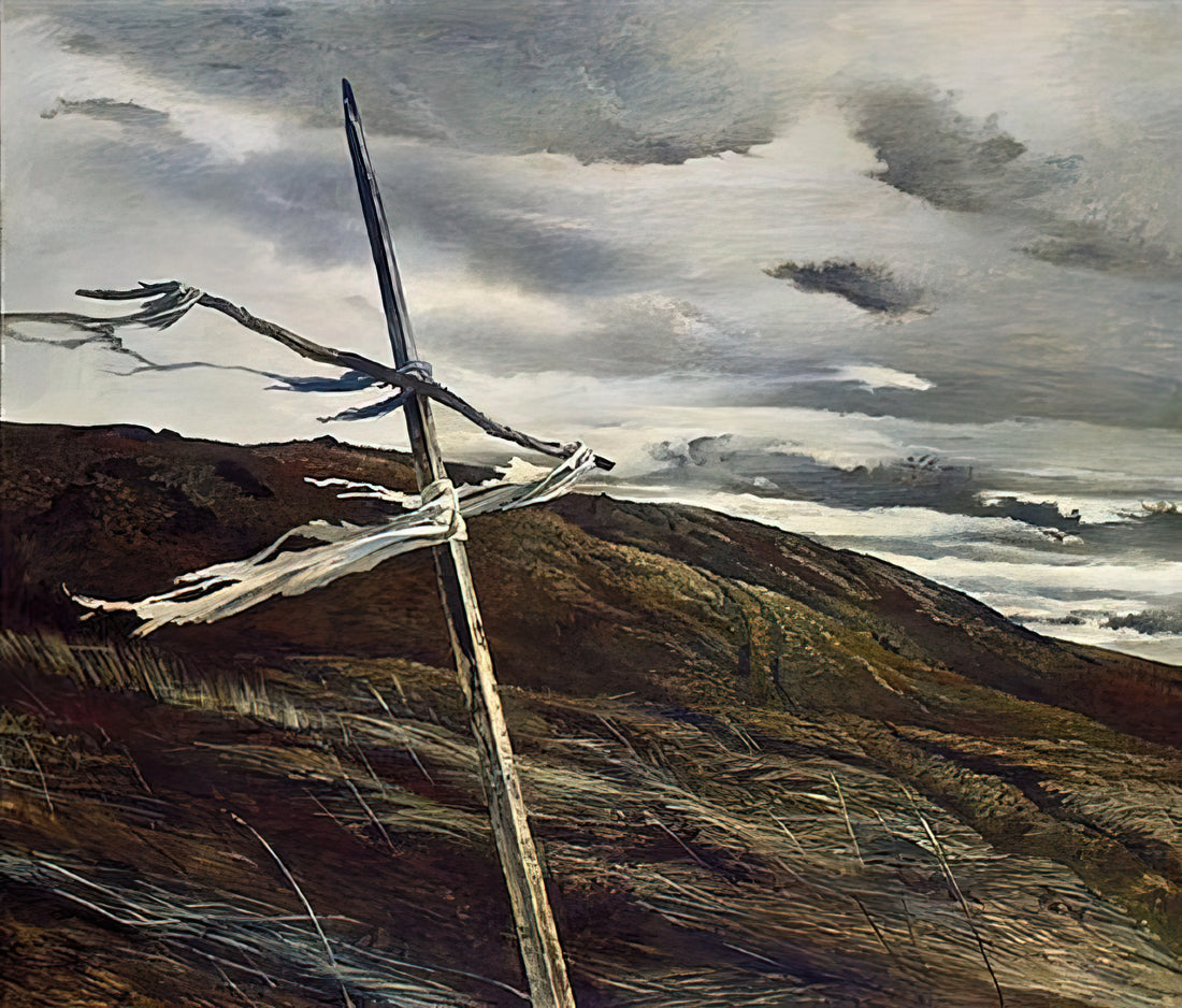 Andrew Wyeth's The Revenant: A Haunting Masterpiece of American Realism - DODGES RIDGE 1947 by Andrew Wyeth