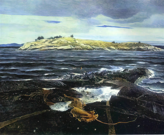 Andrew Wyeth's 'Master Bedroom': A Study in Solitude and Symbolism - LITTLE CALDWELLS ISLAND by Andrew Wyeth