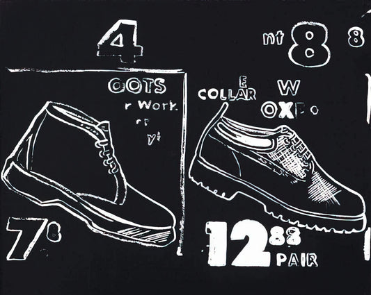 Andy Warhol Flowers Canvas: Pop Art's Iconic Floral Revolution - Work Boots by Andy Warhol