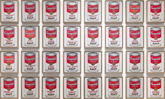 Andy Warhol and Jade Jagger: When Pop Art Royalty Meets Rock 'n' Roll Legacy - Campbell's Soup Cans by Andy Warhol