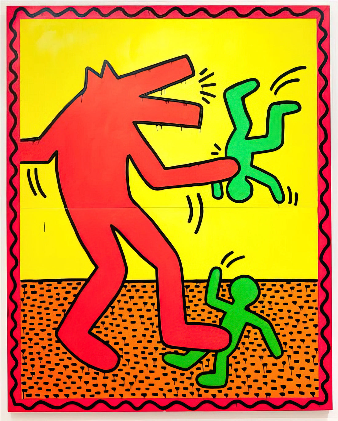 Andy Warhol and Keith Haring: The Pop Art Legacy That Redefined American Culture - UNTITLED 1982 1 by Keith Haring