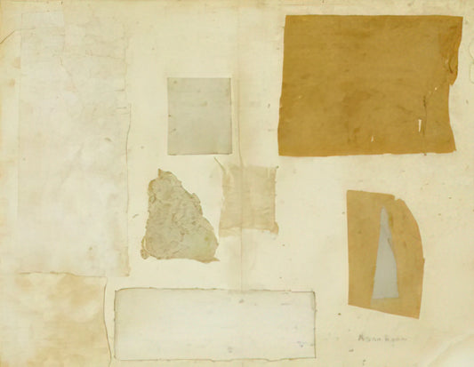 Anne Ryan: The Poetic Visionary of Abstract Expressionism - Gray Collage - 1953 by Anne Ryan