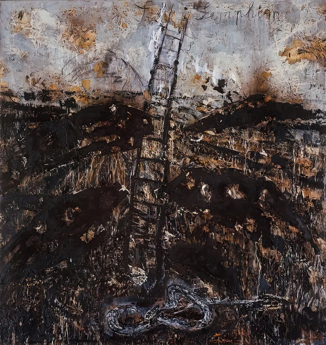 Anselm Kiefer Prints for Sale: A Collector's Guide to Monumental Art - SERAPHIM 1984 by Anselm Kiefer