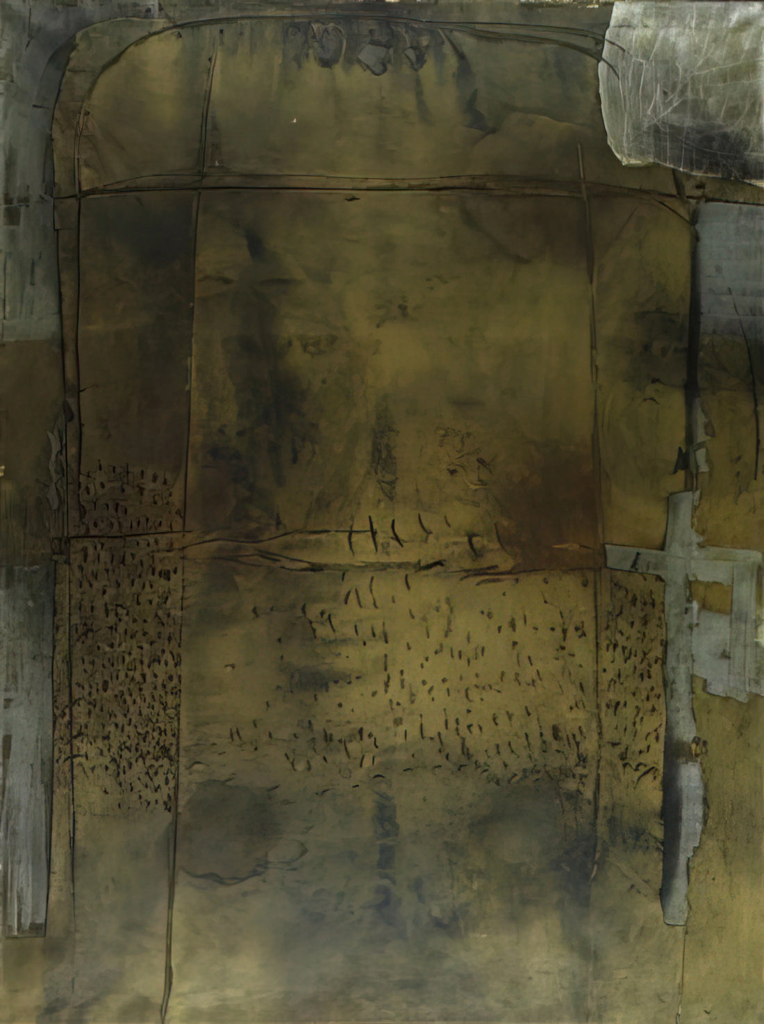 Antoni Tàpies Prints: A Collector's Guide to the Master of Matter Painting - GREY OCHRE 1958 by Antoni Tapies