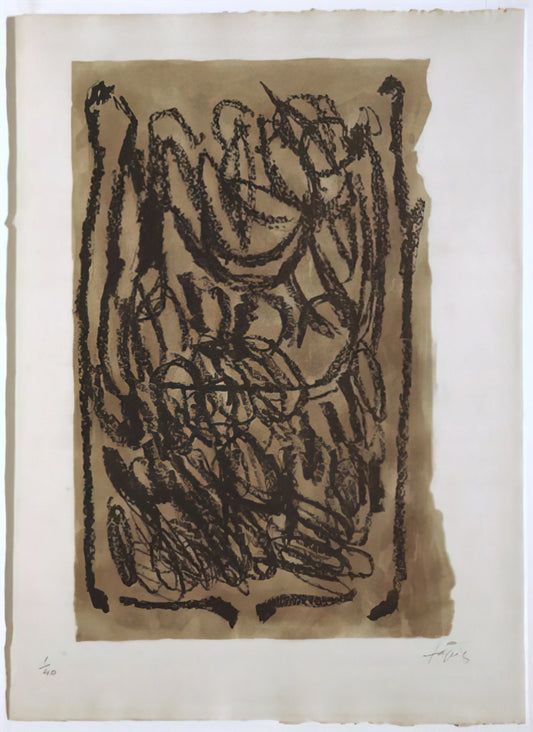 Antoni Tàpies: The Alchemist of Matter and the Profound Legacy of Spanish Art - EL PA A LA BARCA 1963 by Antoni Tapies