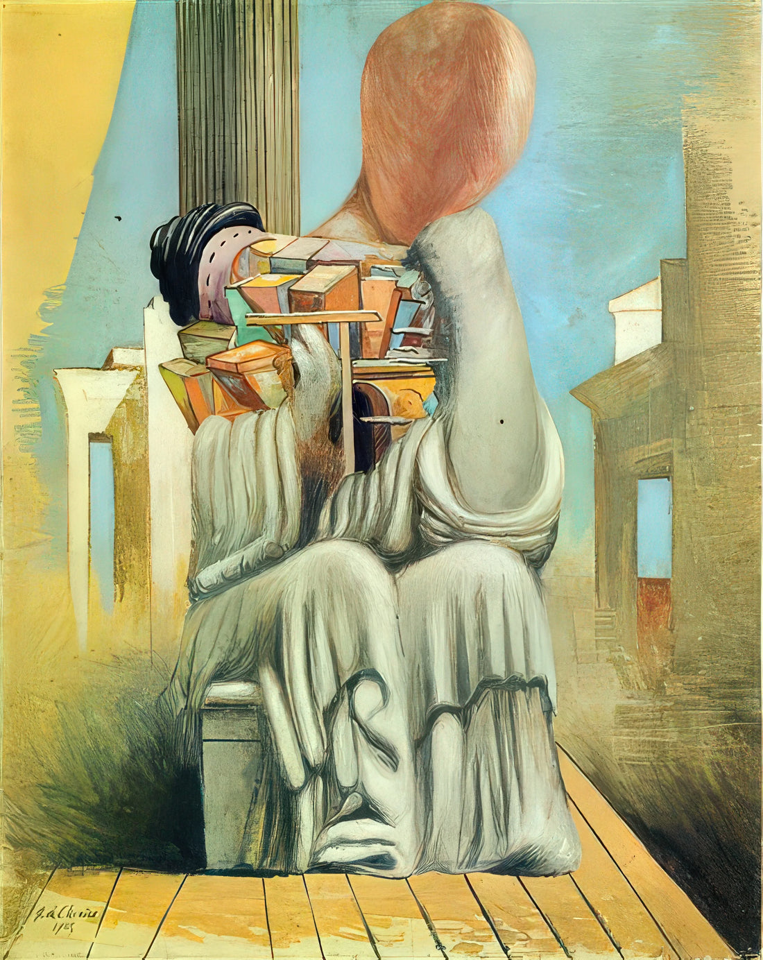 Ariadne by Giorgio de Chirico: Decoding the Metaphysical Masterpiece - THE TERRIBLE GAMES 1925 by Giorgio de Chirico