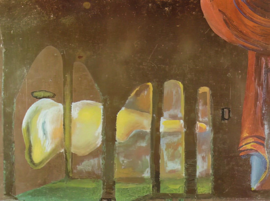 Artists Like Salvador Dalí: Masters of Surrealism and Beyond - GREAT TAPEWORM MASTURBATOR APPEARS BEHIND ARCADES by Salvador Dali