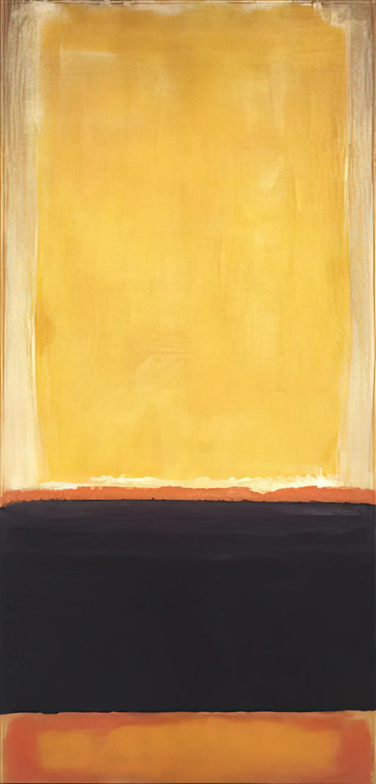 Artists Similar to Rothko: Exploring the Legacy of Color Field Painting - Yellow, Charcoal, Brown - 1953 by Mark Rothko