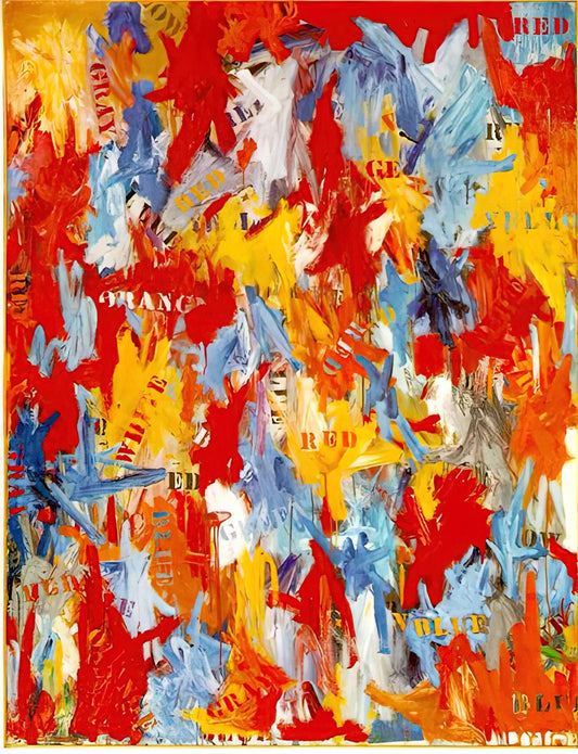 Artwork by Jasper Johns: Decoding the Symbols of American Modernism - FALSE START 1959 by Jasper Johns