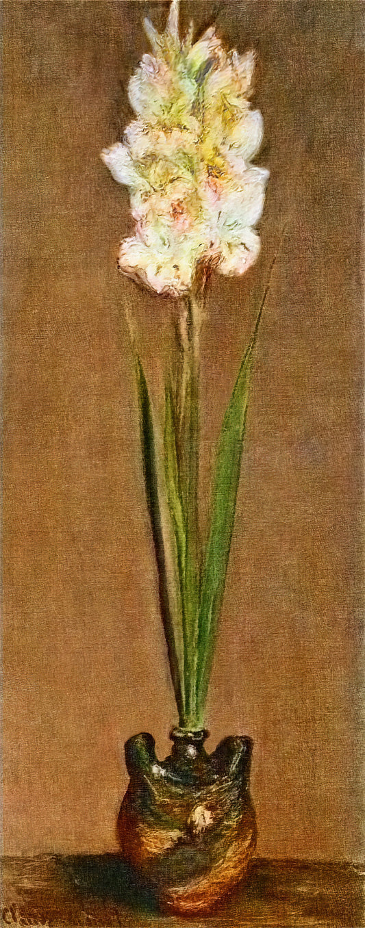 At Lavacourt: Claude Monet's Masterful Study of Light and Reflection - Gladiolus by claude monet