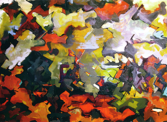Audrey Flack Artist Research: From Abstract Expressionism to Photorealism - ABSTRACT LANDSCAPE 1950 by Audrey Flack