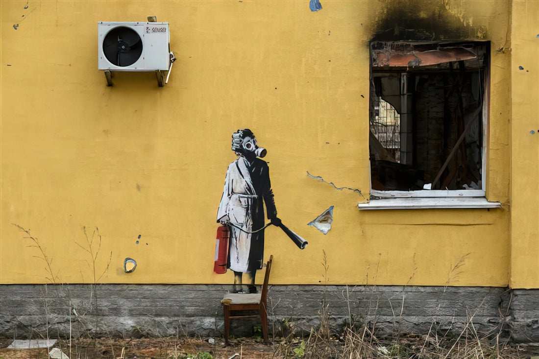 Banksy Canvas: The Elusive Art of Street Culture in Your Home - HOSTOMEL PROSKURIVSKA 2 2022 by Banksy
