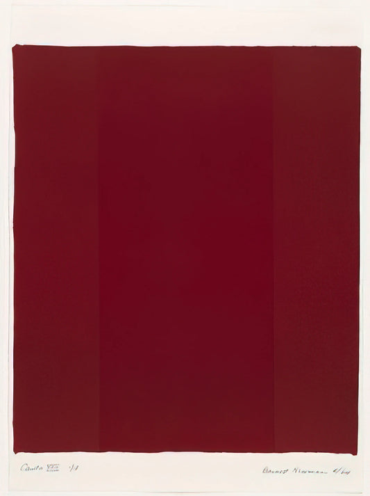 Barnett Newman Print: The Sublime in Modern Art Reproduction - Canto XVII by Barnett Newman