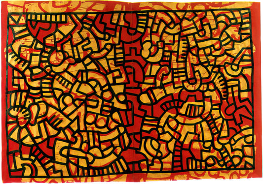 Bearbrick Haring: The Fusion of Keith Haring's Iconography with Urban Art Collectibles - UNTITLED 1979 by Keith Haring