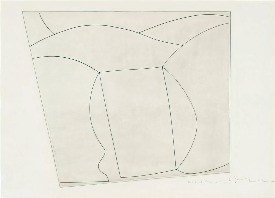 Ben Nicholson and Fred Murray: A Collector's Guide to Art Sales and Market Insights - 3 forms in a landscape - 1967 by Ben Nicholson