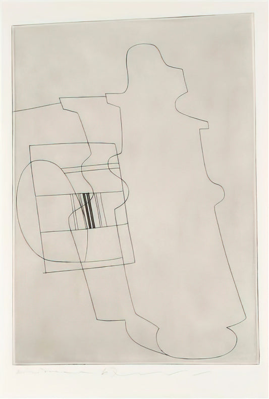 Ben Nicholson from the Studio: The Abstract Pioneer's Creative Sanctuary - Glass topped bottle - 1967 by Ben Nicholson