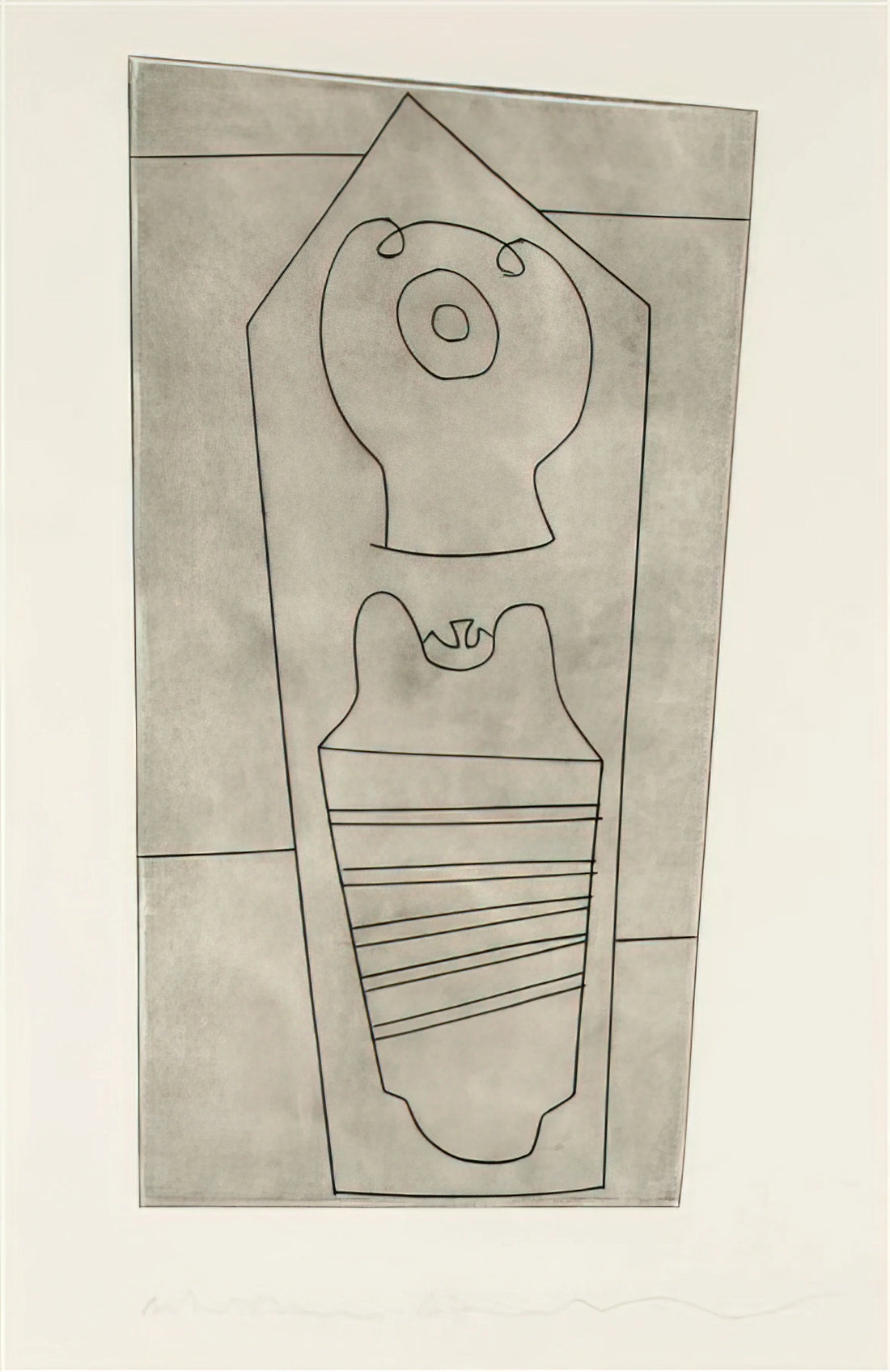 Ben Nicholson: The Abstract Painter Who Redefined Modern British Art - Turkish form - 1967 by Ben Nicholson