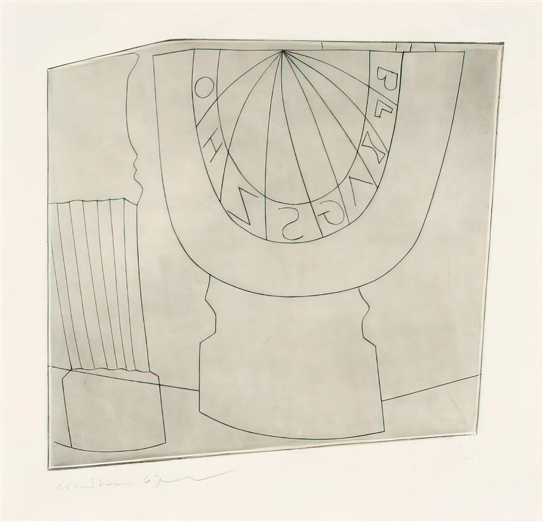 Ben Nicholson: The Pioneering Abstractionist Who Redefined Modern British Art - Turkish sundial  column - 1967 by Ben Nicholson