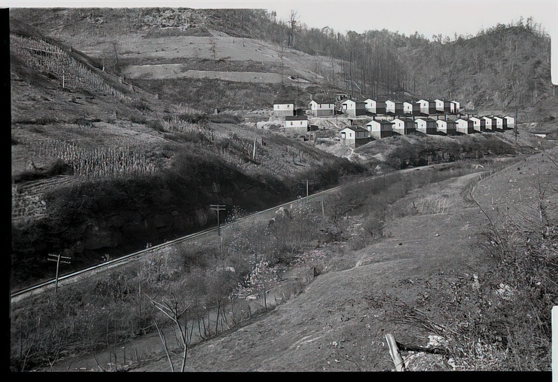 Ben Shahn Images: A Visual Chronicle of Social Realism and Humanist Art - COAL COMPANY TOWN IN JENKINS 1935 by Ben Shahn