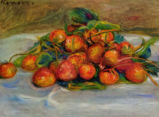 Bouquet of Roses by Pierre-Auguste Renoir: A Masterpiece of Impressionist Still Life - Strawberries by Pierre-Auguste Renoir
