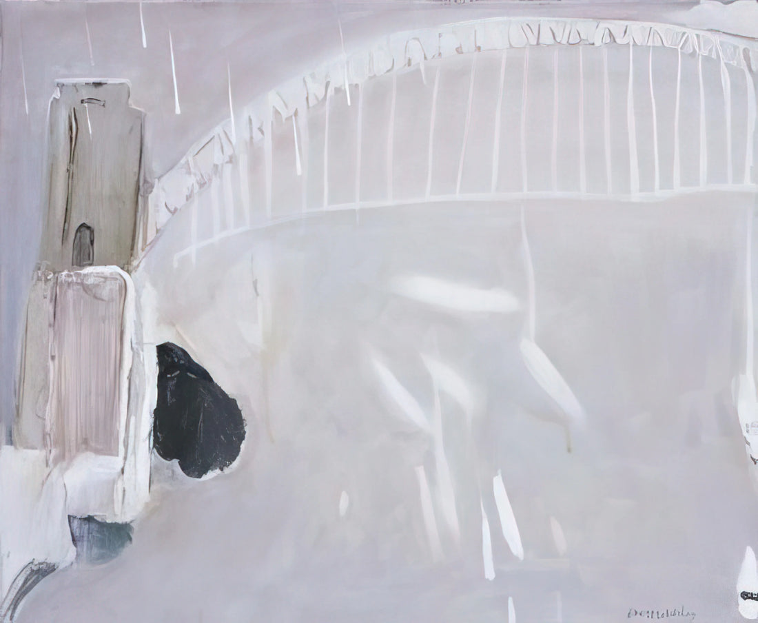 Brett Whiteley Acrylic Print: Capturing the Vibrant Essence of an Australian Icon - Lavender Bay in the Rain - Neo-Expressionism by Brett Whiteley