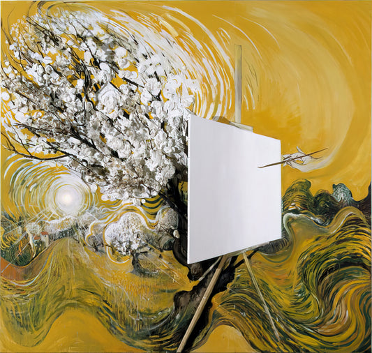 Brett Whiteley Brushed Aluminum Print: A Collector's Guide to Modern Australian Art - The Blossom Tree - 1982 by Brett Whiteley
