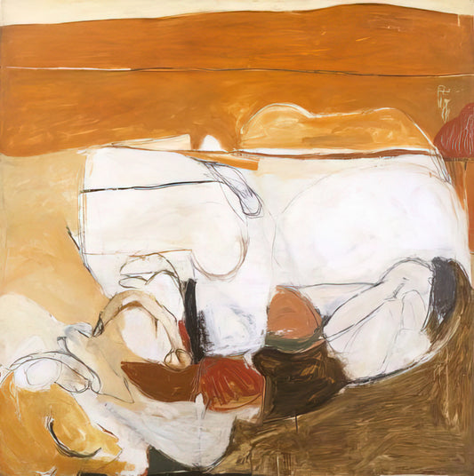 Brett Whiteley Drawings for Sale: A Collector's Guide to Acquiring Australian Art - Untitled Warm Painting - 1961 by Brett Whiteley