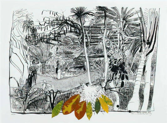Brett Whiteley Prints: A Collector's Guide to the Australian Master's Graphic Art - The Garden in Sanur - Bali - 1980 by Brett Whiteley